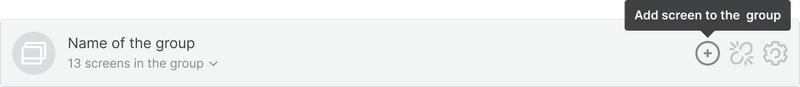 Add screen to the group