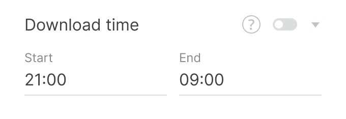Download time