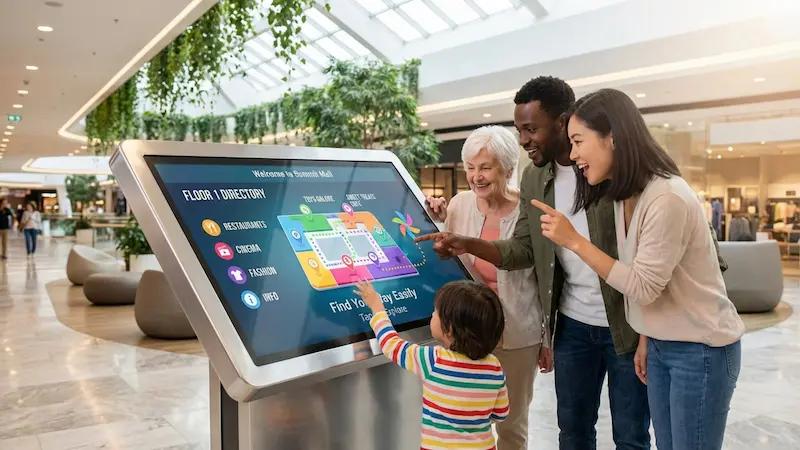 Mall directory ux digital signage th