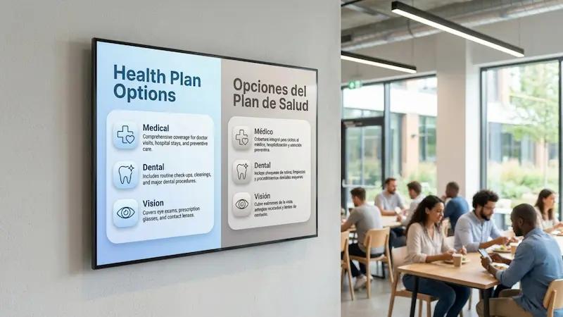 Benefits enrollment digital signage th