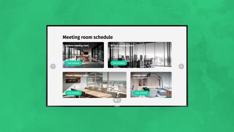 Meeting room schedule template