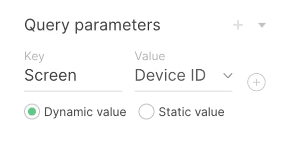 QR code's query parameters