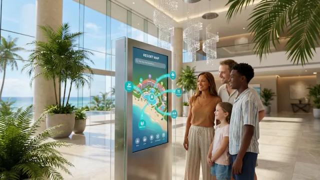 Resort wayfinding digital signage th