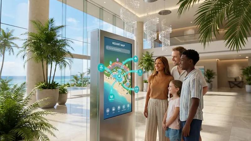Resort wayfinding digital signage th
