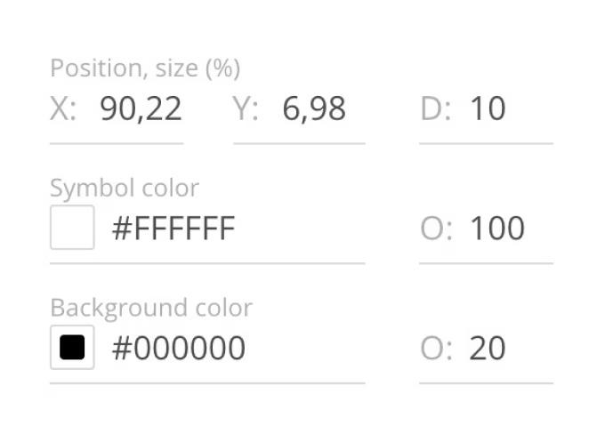 Close button settings