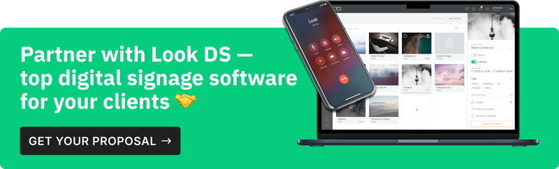 Become a Look digital signage partner!