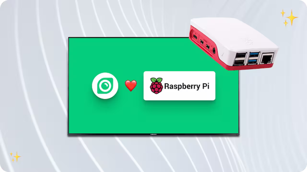 Look digital signage software supports raspberry pi
