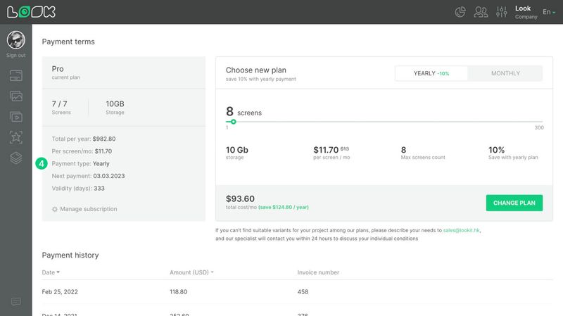 Payment terms