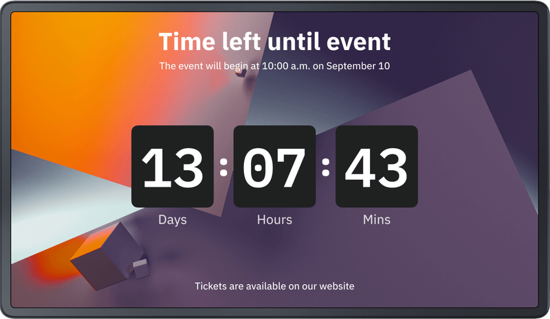 Countdown timer