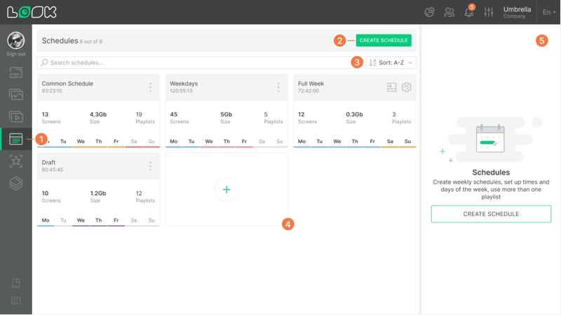 Schedule Interface