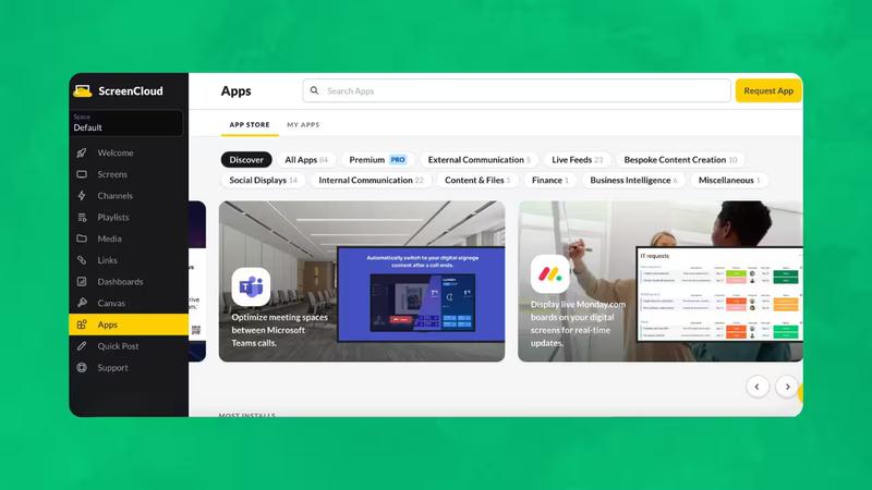 Screencloud interface