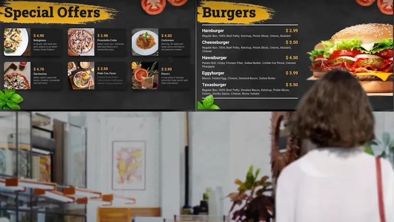 How to design a menu board layout th