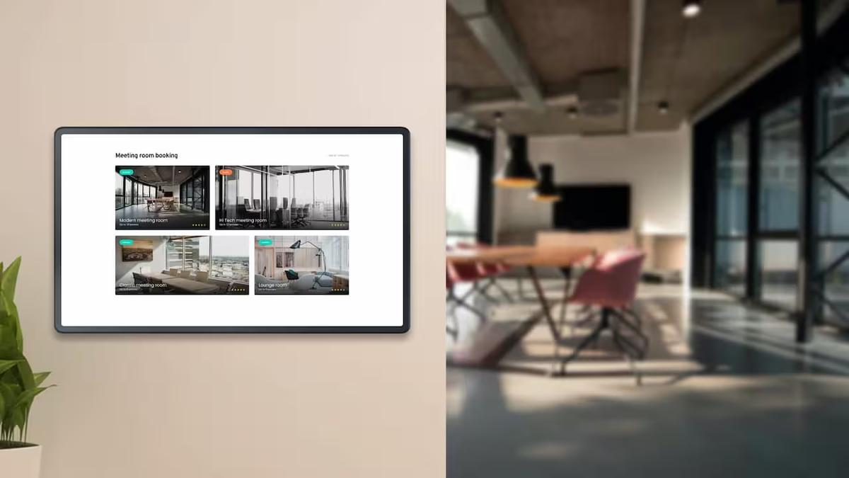 Conference room digital signage