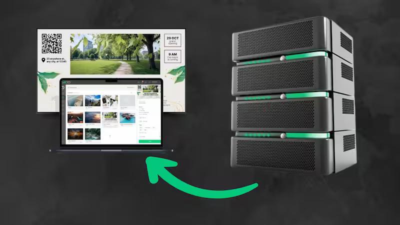 How on premise digital signage works and how to deploy it with look th