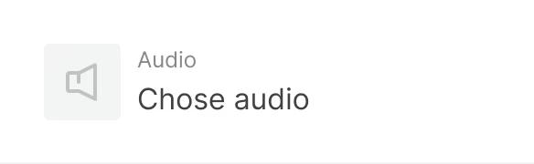 Background audio
