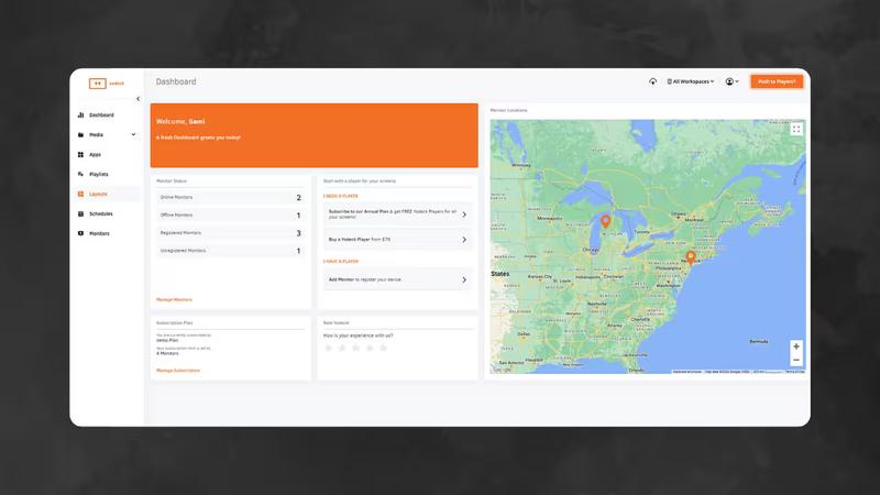 Yodeck interface