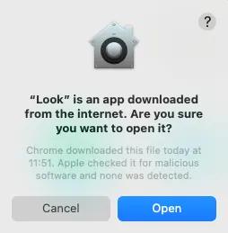 MacOS interface "open Look"