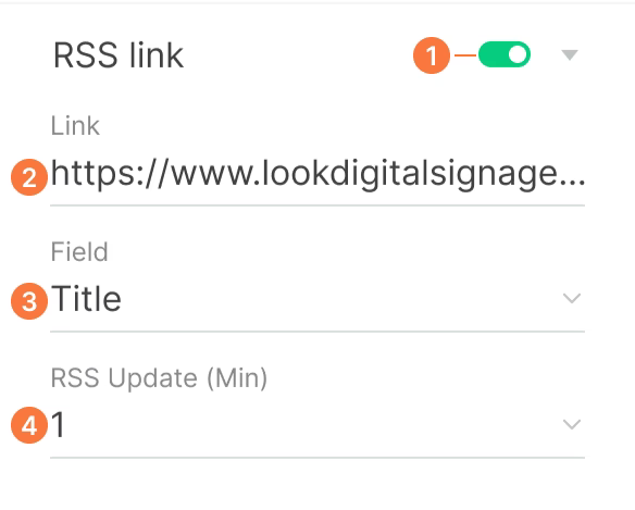 Ticker RSS source