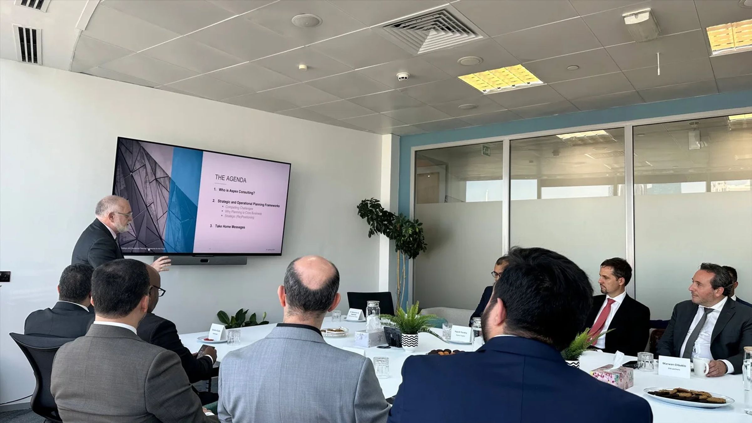 Peter Axten (Aspex Consulting) speaking on planning frameworks