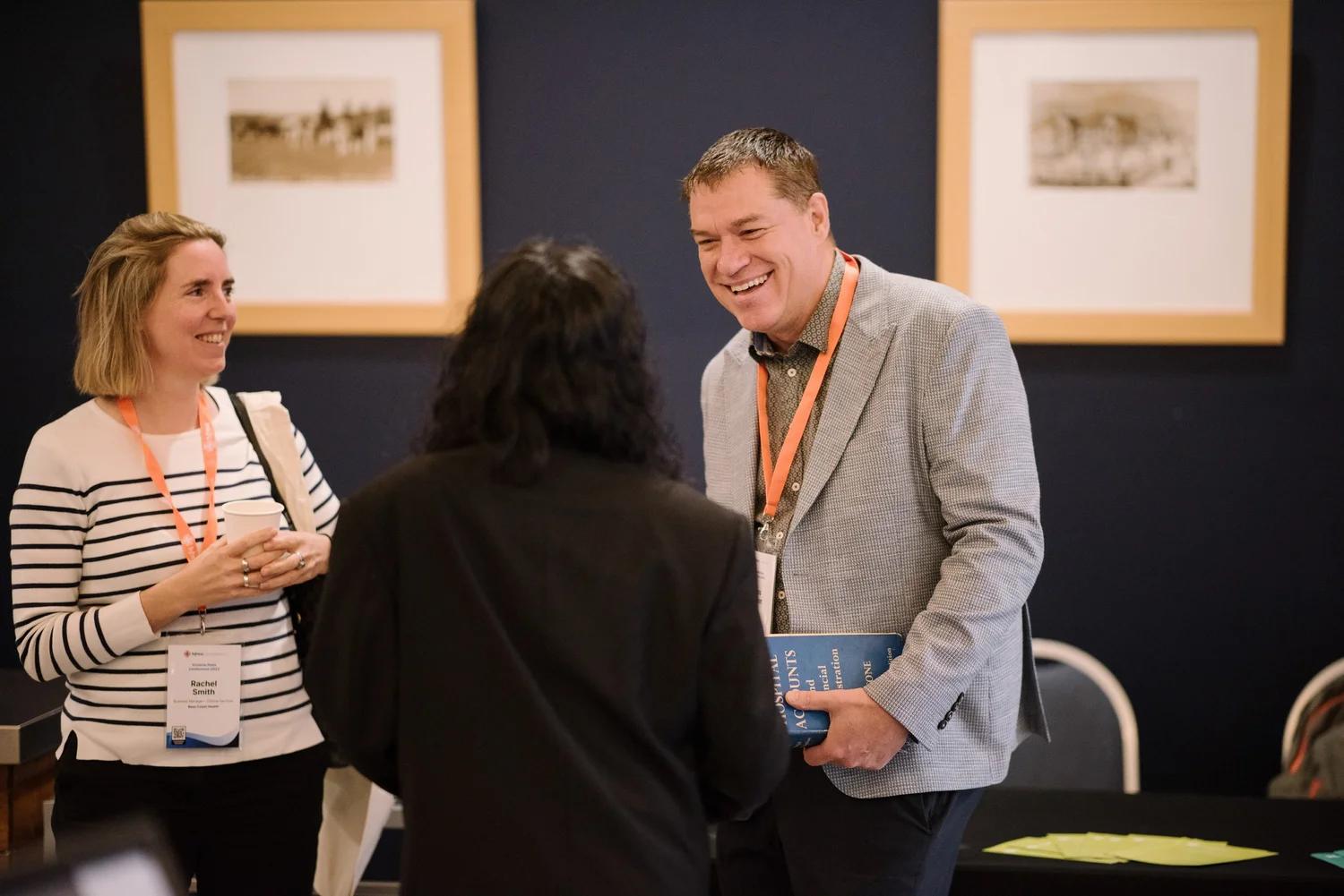 Ross Wilson (CBS) meets conference attendees