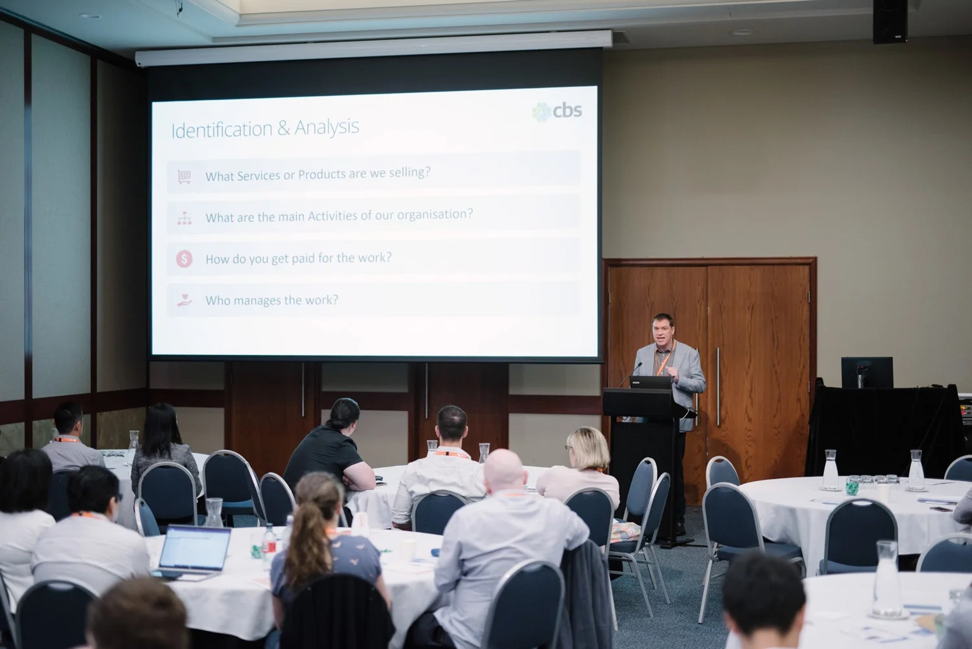 Ross sharing the Vision of Activity Based Management