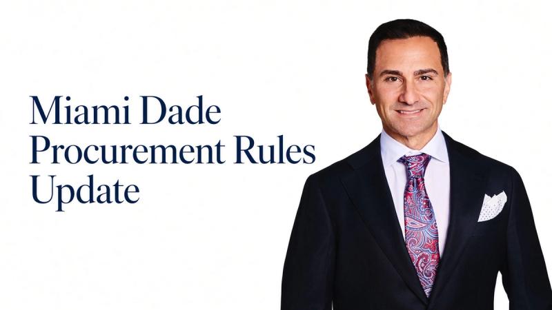 Miami-Dade County has amended its procurement and bid protest process. 