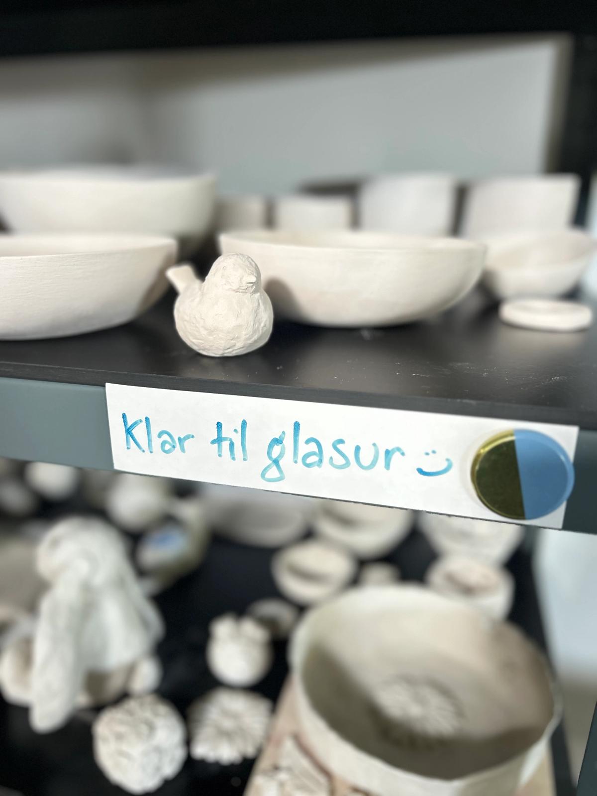 Klar til glasurbrænding