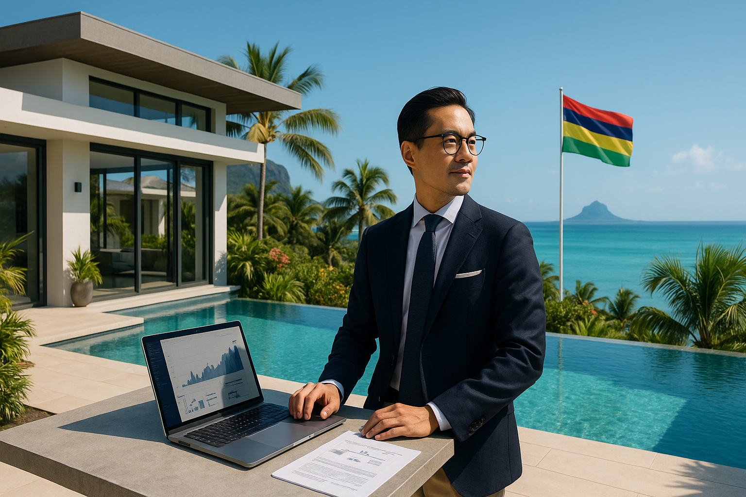 Acheter un bien immobilier en société à l'île Maurice