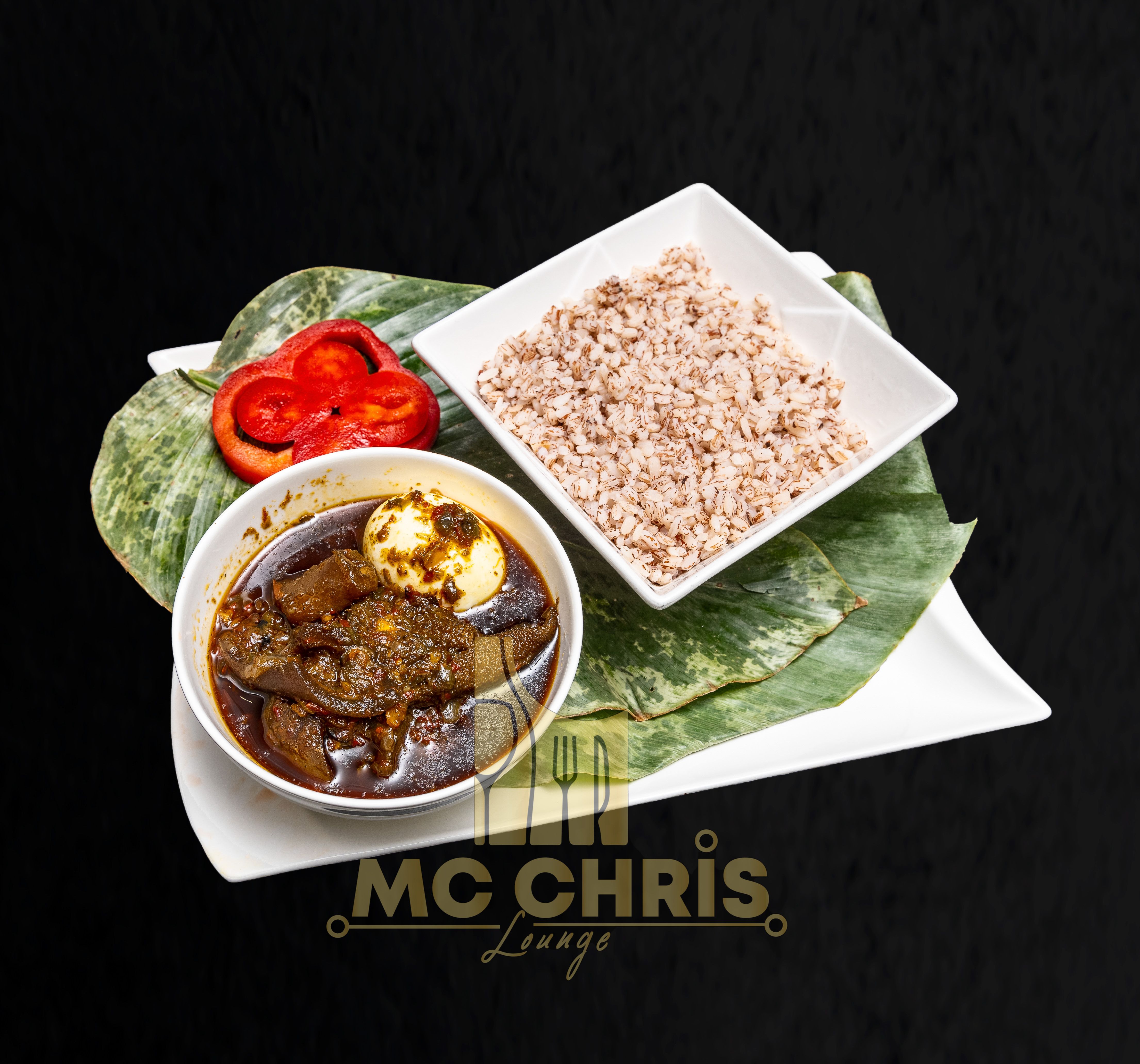 Ofada Rice And Sauce
