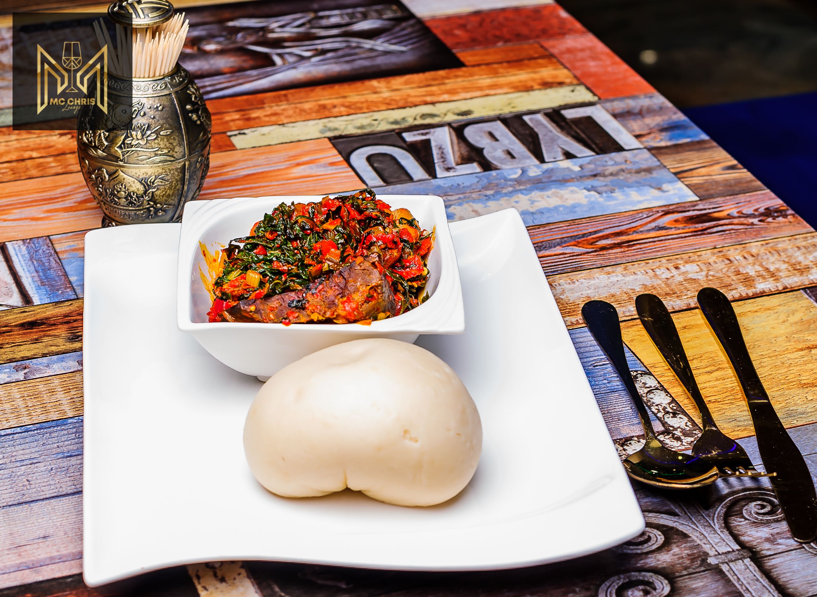 Vegetable Fish And Swallow