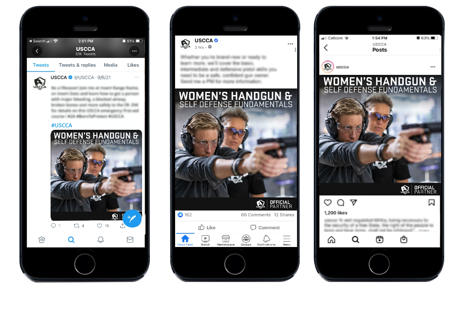 Example of how posts would look