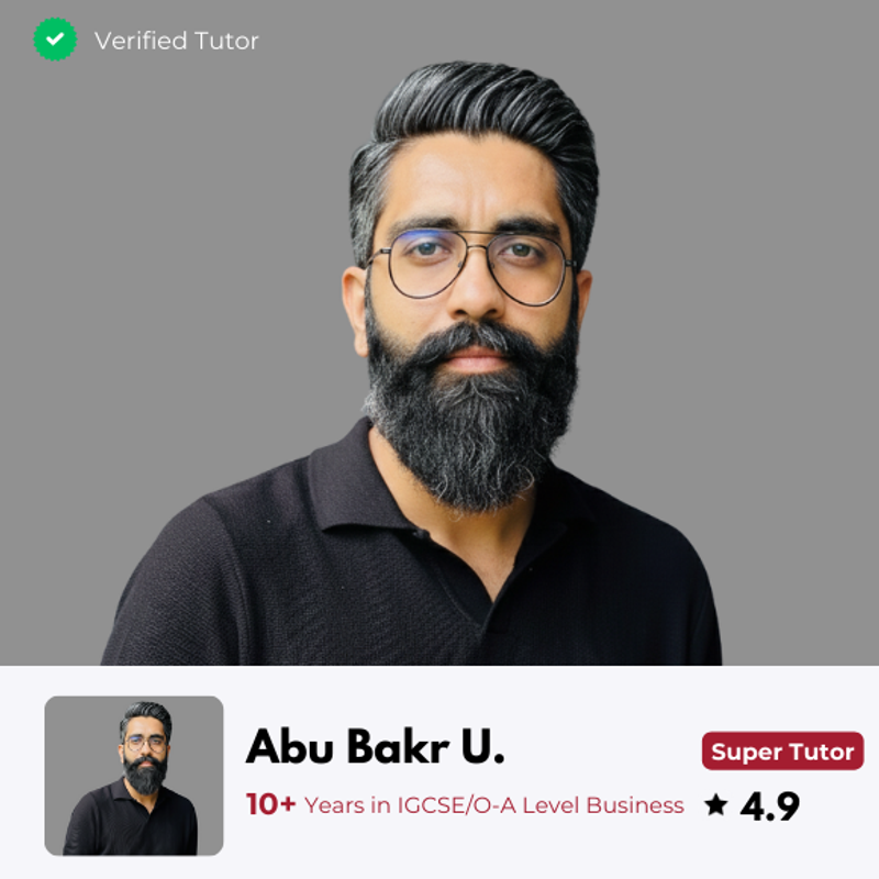 image of a verified business tutor