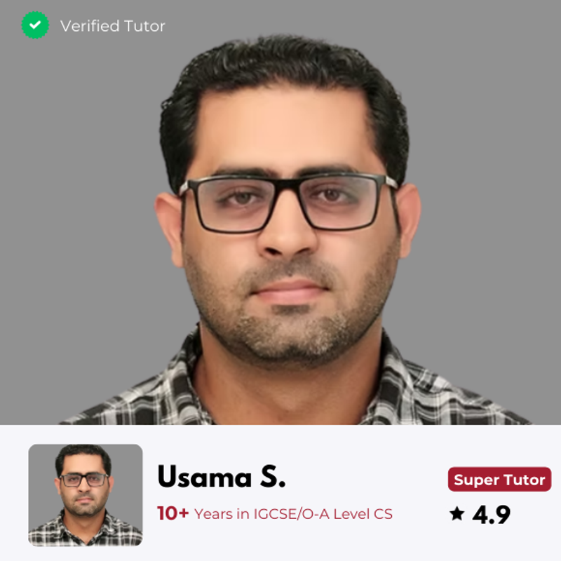 image of a verified cs tutor