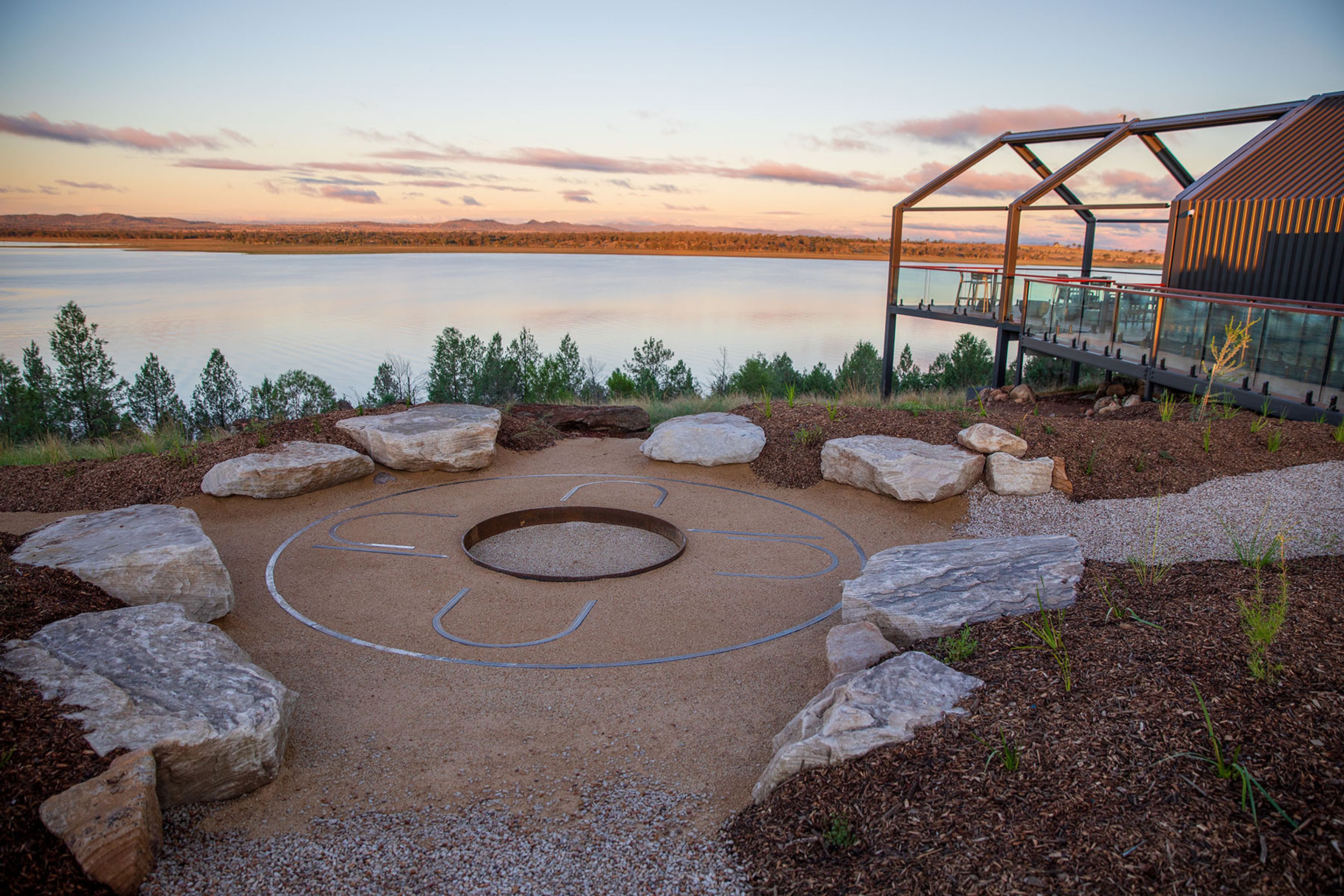 Gilay Lounge firepit area