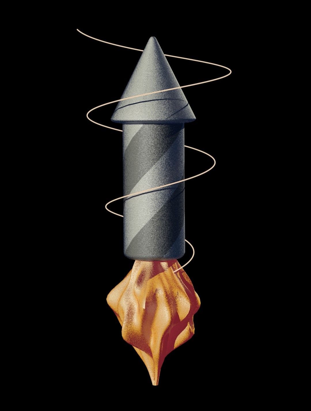 Raw rocket render