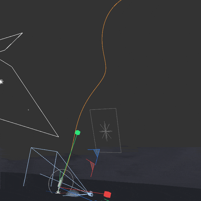 GIF example of rocket trail spline