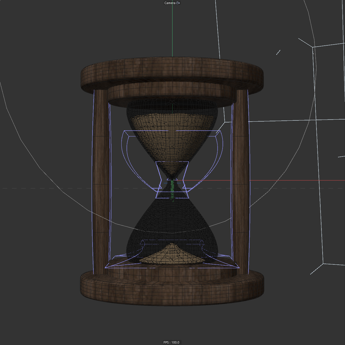 Hourglass wireframe