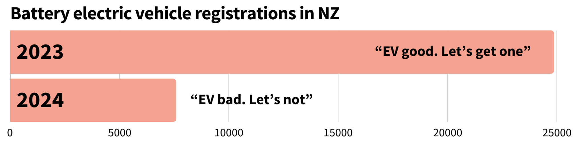 BEV registrations in New Zealand