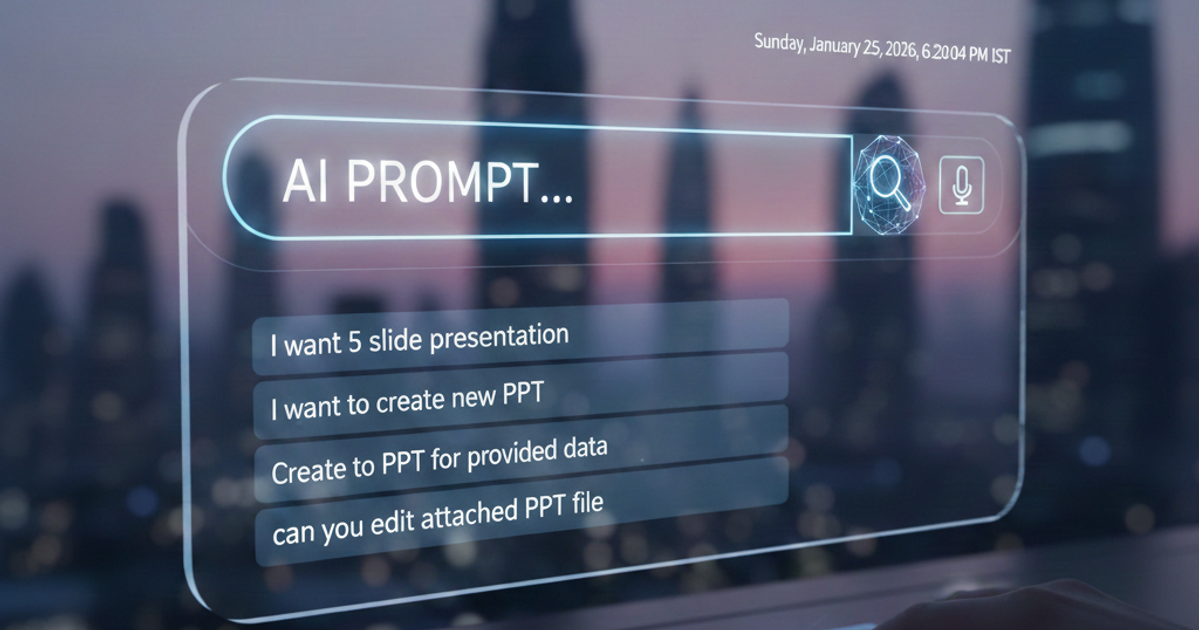 Example Prompts Slide A beginner’s guide: Top AI prompts to create powerful presentations ...
