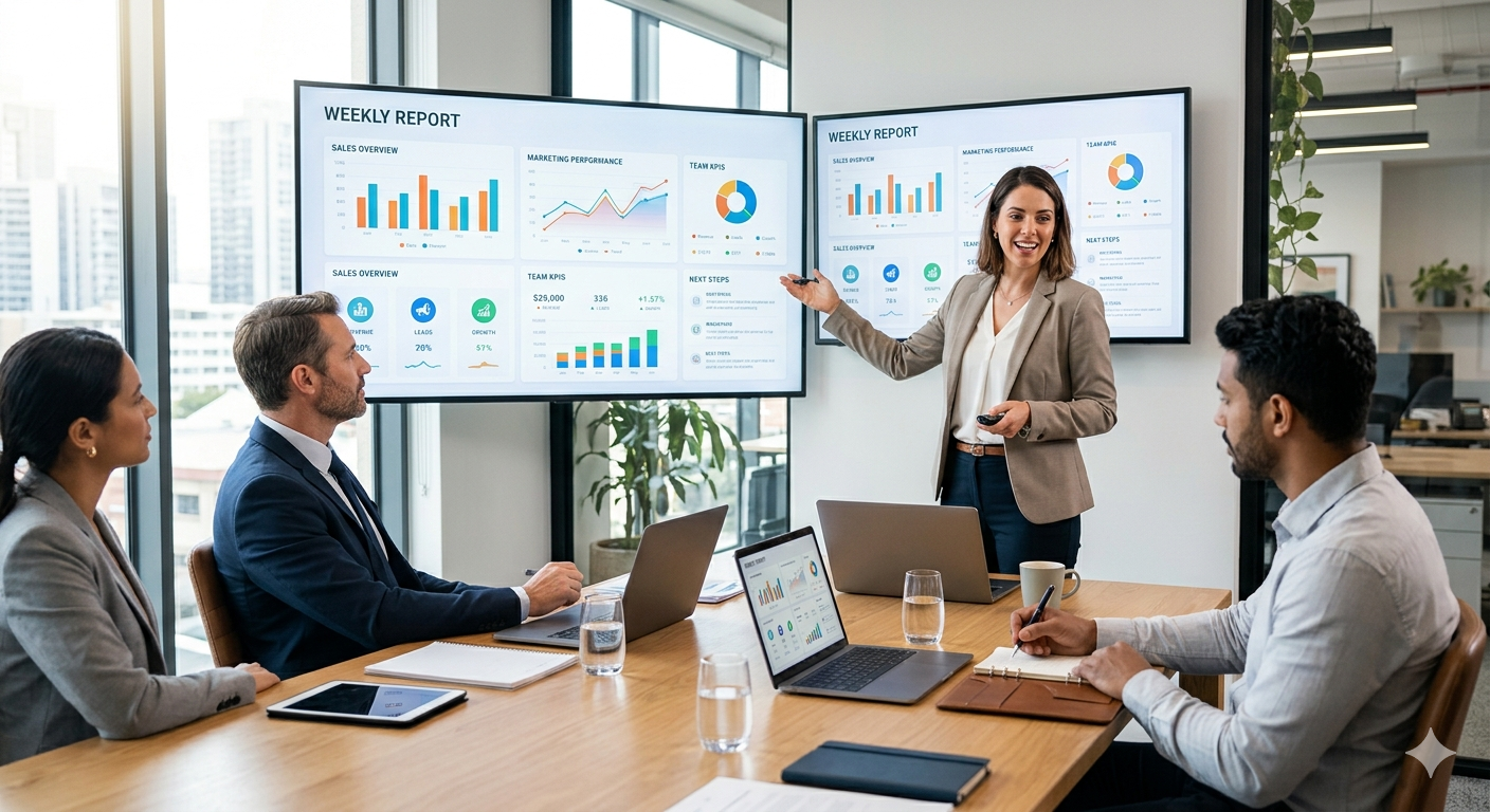 How to Create a Weekly Report Template and Present It in Slides ...