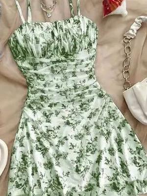 MUY FRESCO Y LIVIANO , VESTIDO PRIMAVERAL .