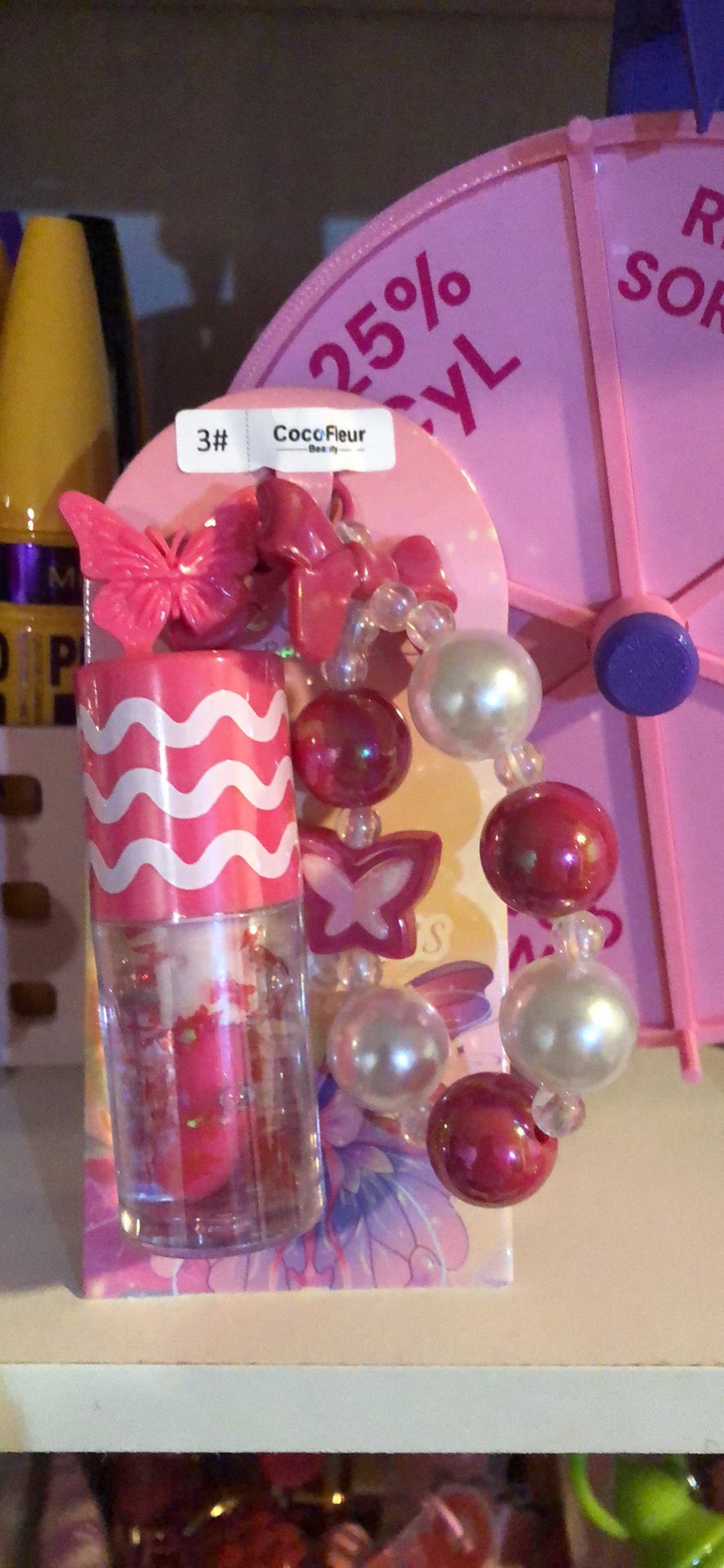 LIP GLOSS CON CHARM Y LLAVERO