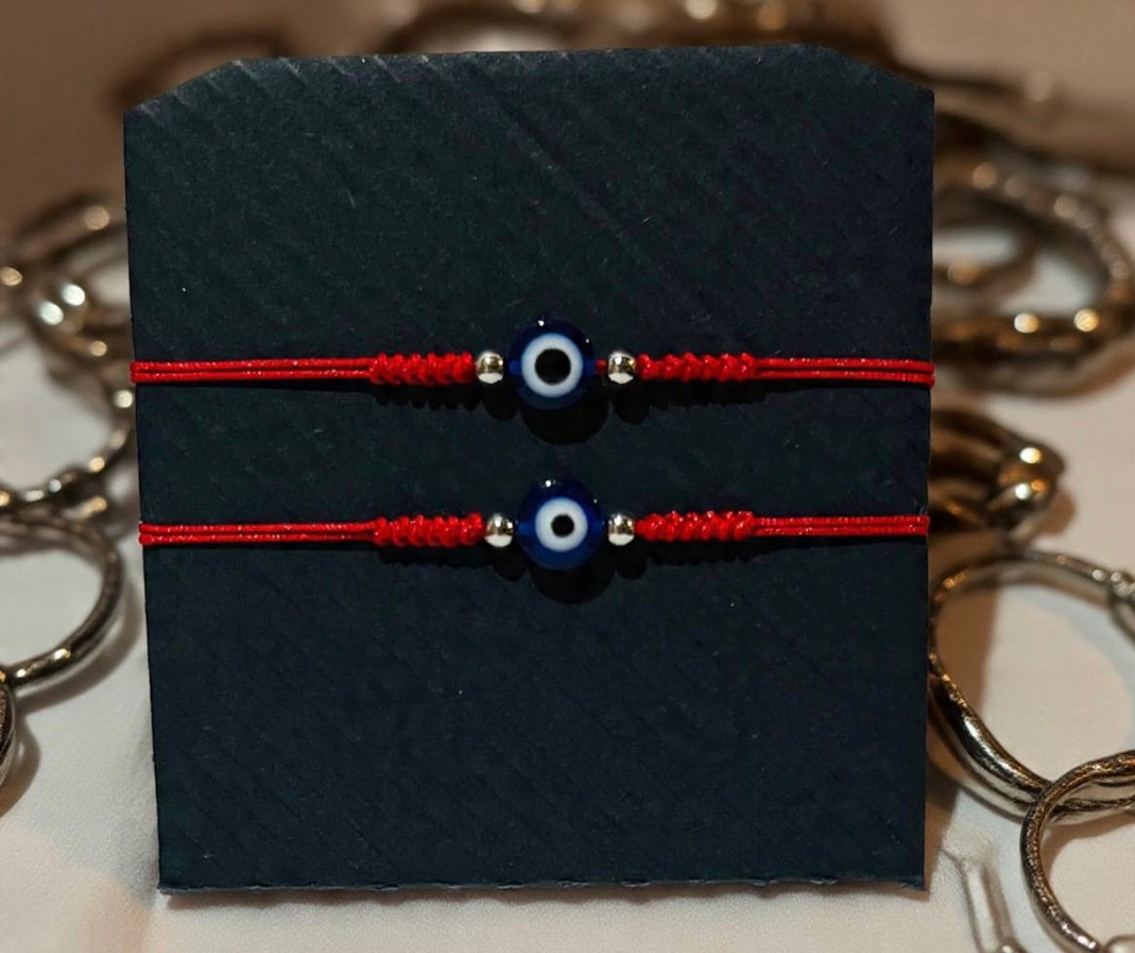 Set x 2 pulseras de Ojo turco