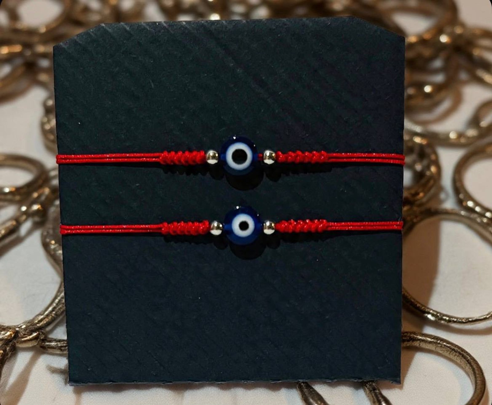 Set x 2 pulseras de Ojo turco