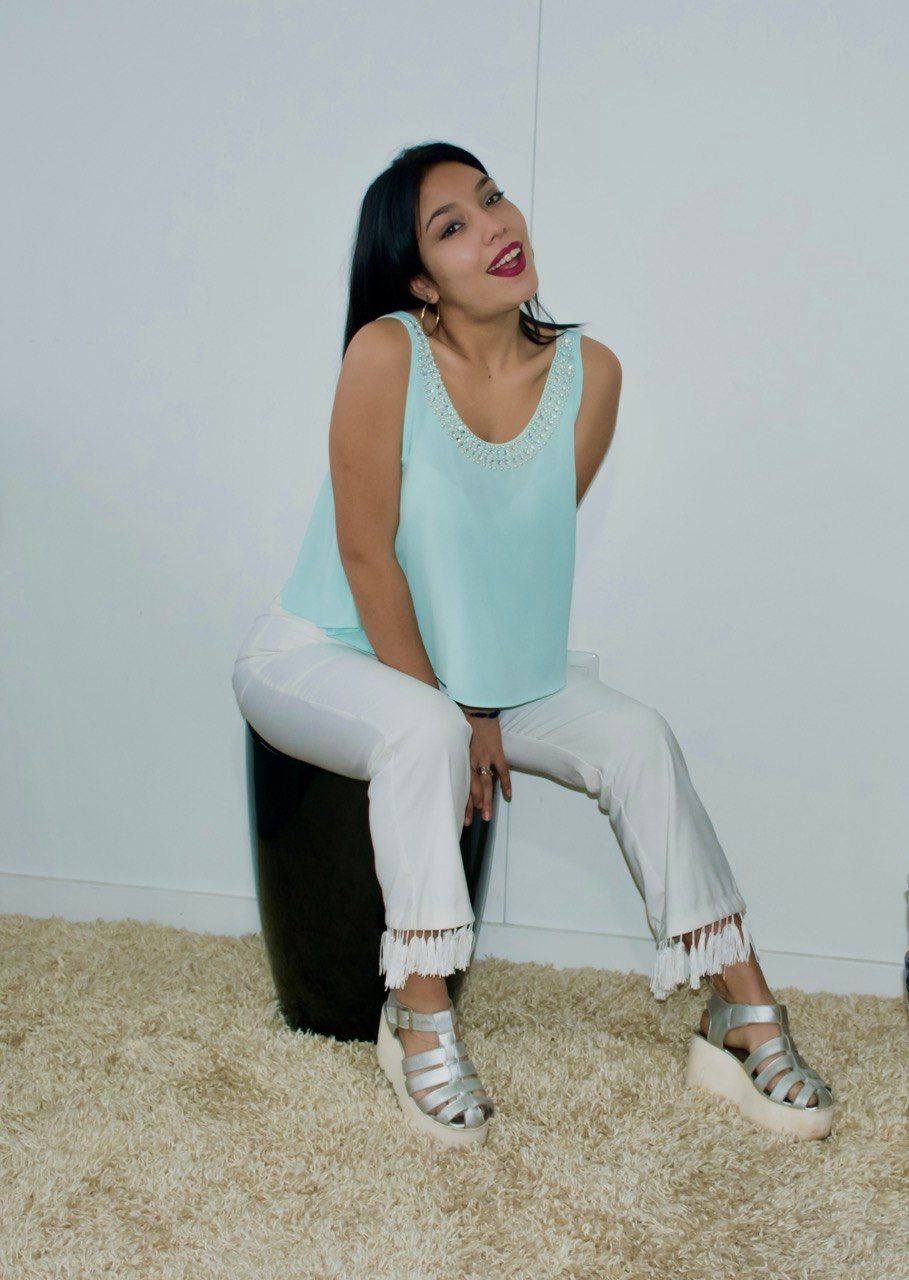 Musculosa con pedrería