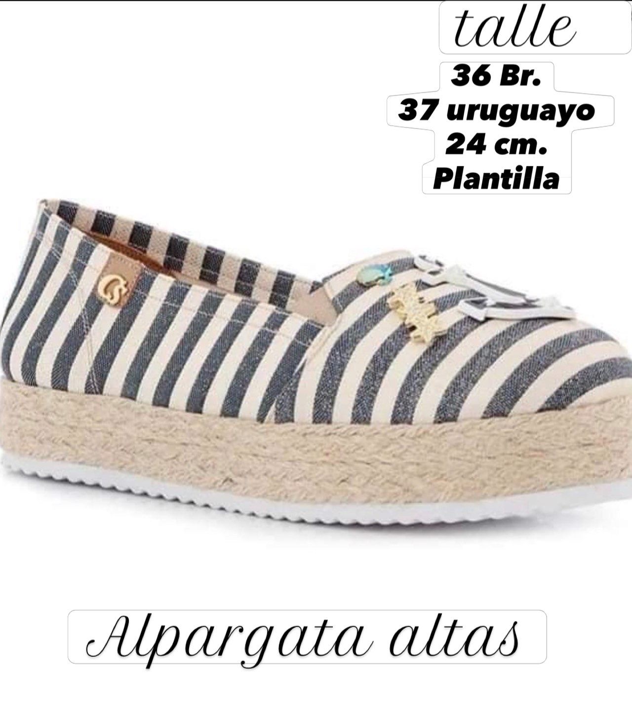 Alpargatas Carmen Steffens náutico Con plataforma