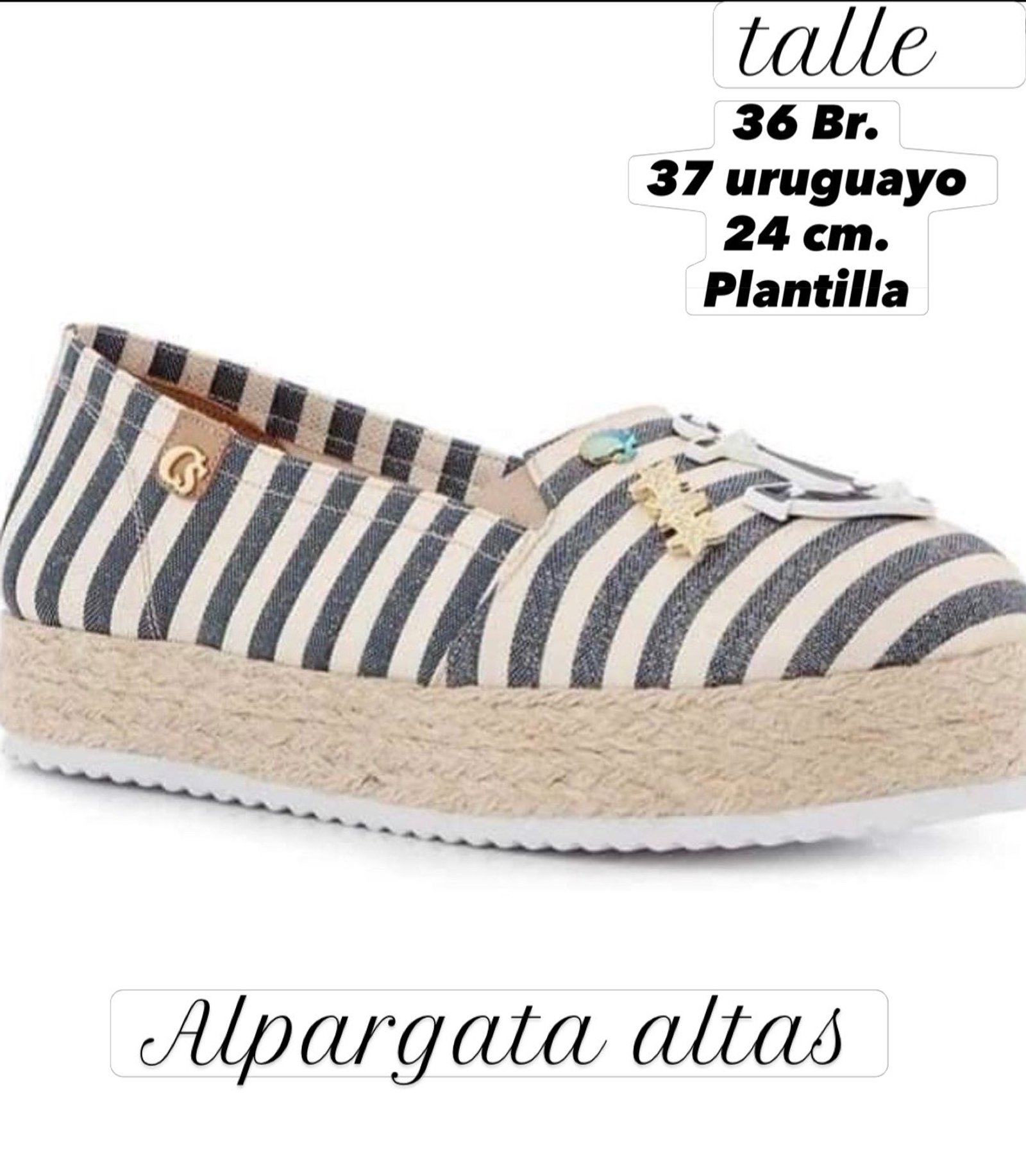Alpargatas Carmen Steffens náutico Con plataforma