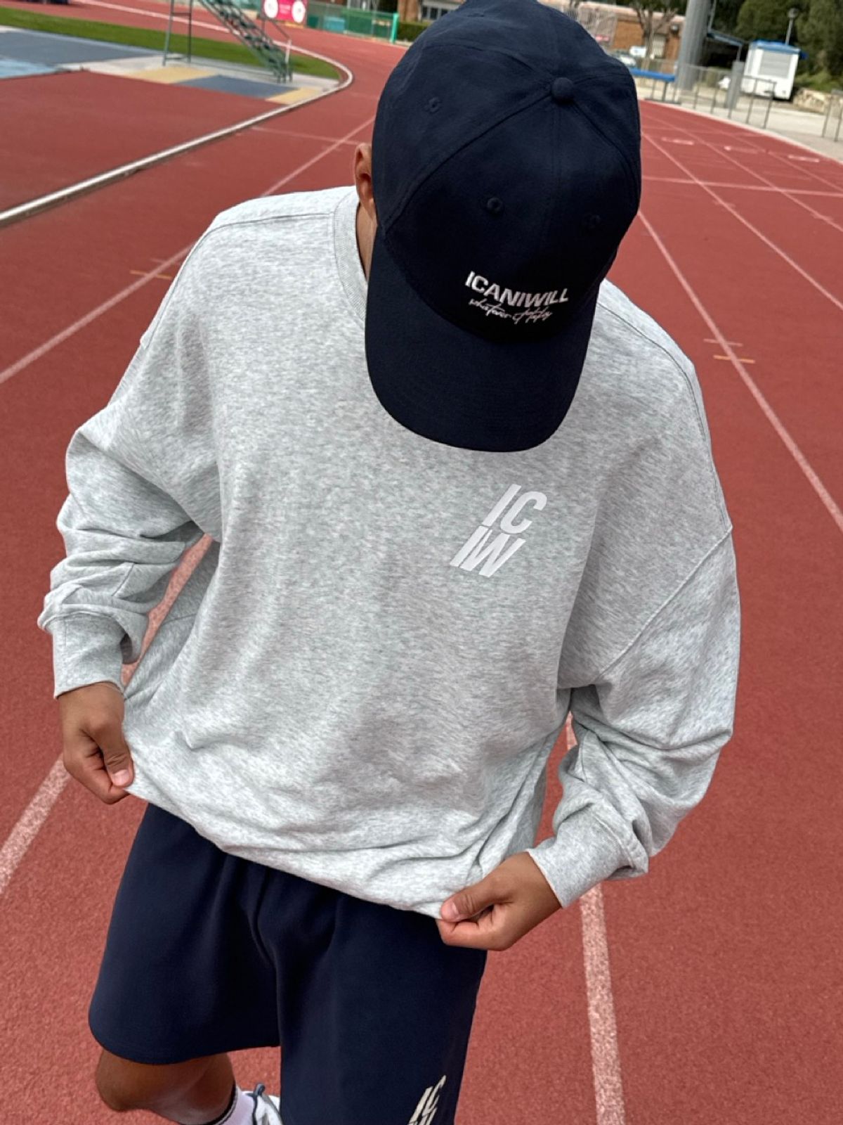 Everyday Terry Relaxed Crewneck Light Grey Melange