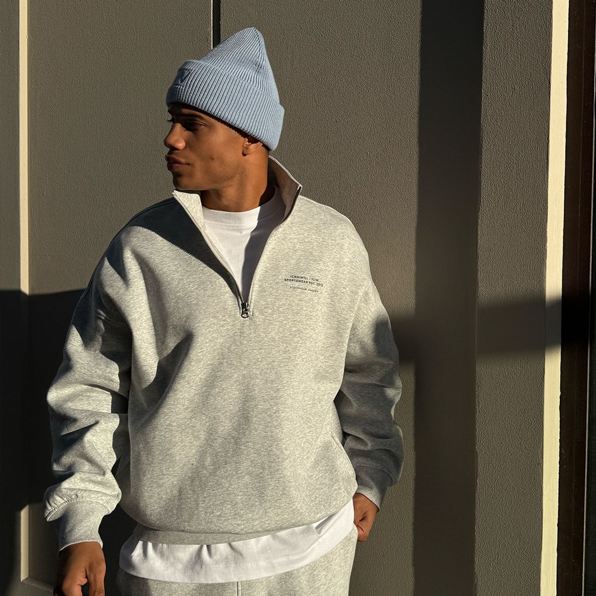 Everyday 1/4 Zip Sweatshirt Print