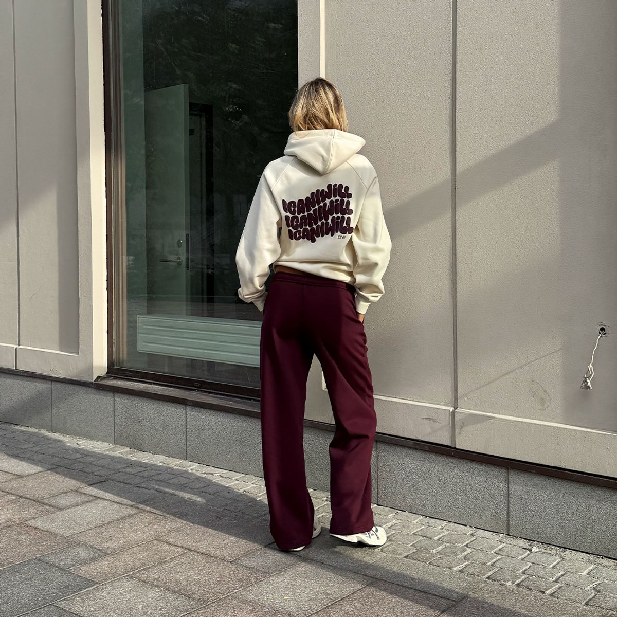 Everyday Straight Leg Sweat Pants Dark Mahogany